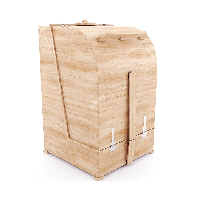 Versatile Cedar Square Fitobochka 3D model image 1