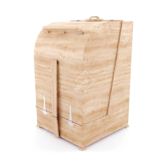 Versatile Cedar Square Fitobochka 3D model image 2