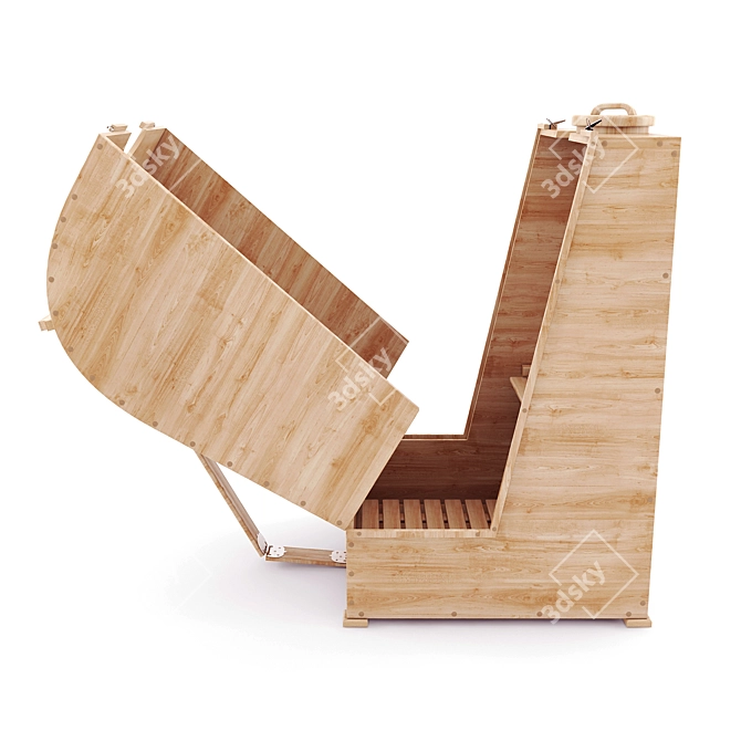 Versatile Cedar Square Fitobochka 3D model image 3