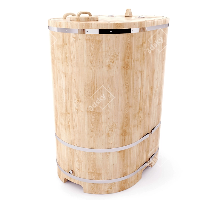 Cedar Oval Fitobochka 3D model image 2