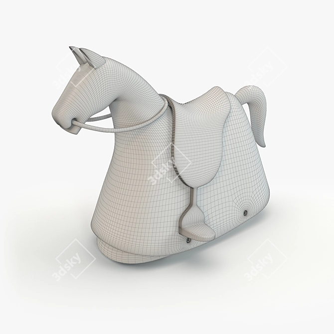 Playful Ride: Magis Kids Rocky Horse 3D model image 2