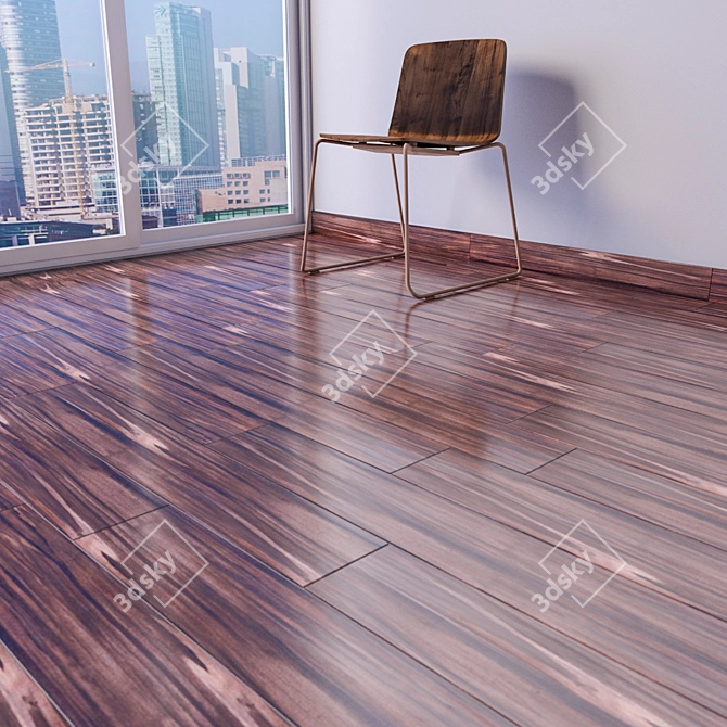 IBEROCERAMICA Oxford: Stylish MultiTexture Wood Tiles 3D model image 2