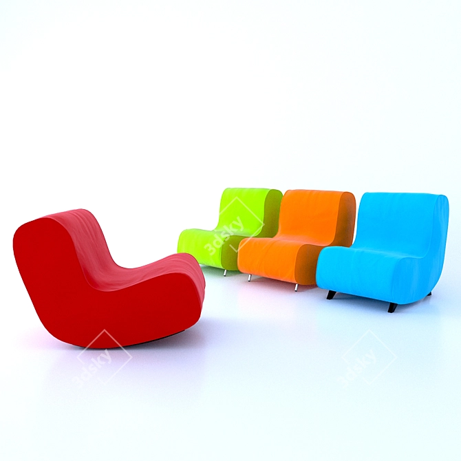 Sleek | Modern Armchair 3D model image 2