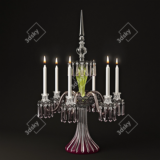 Saint-Louis Arlequin Crystal Vase 3D model image 1