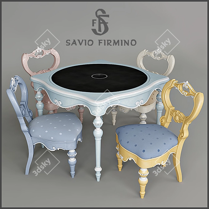 Elegant Savio Firmino Furniture 3D model image 1