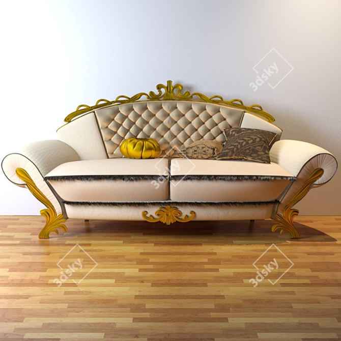 Minimalist Inspired Sofa 3D model image 1