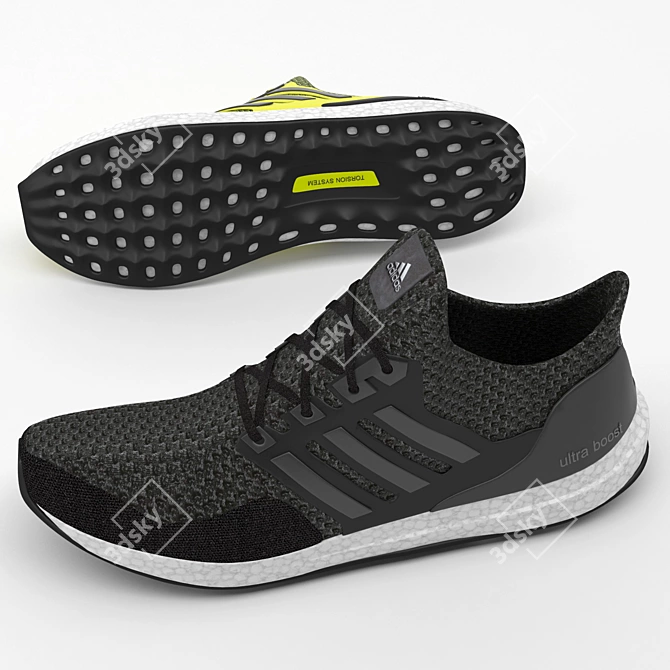 Speed through with adidas Ultra Boost 3D model image 2