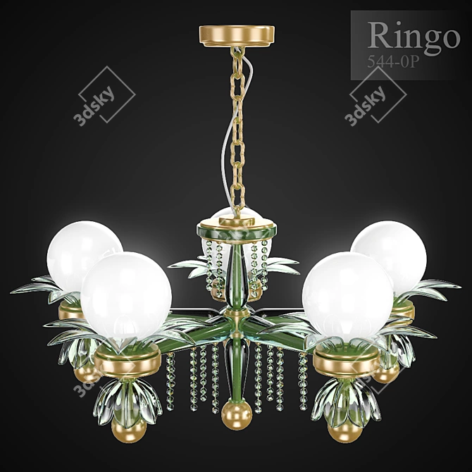 Mitra Ringo Pendant Light 544-0P 3D model image 2