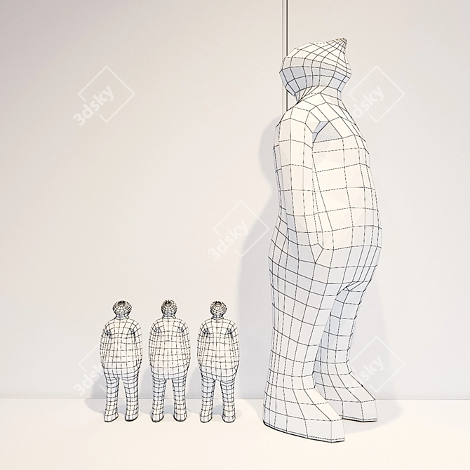 Sculptural Luminaire: The Visitor 3D model image 2