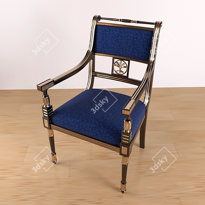 Armando Rho Classic Dining Chair 3D model image 3