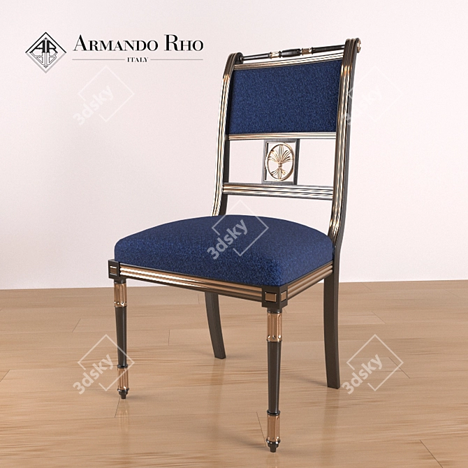 Armando Rho Classic Dining Chair 3D model image 1