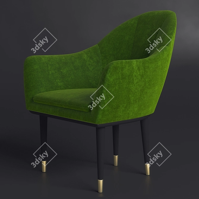 Eco-Friendly Dining Chair 3D model image 1