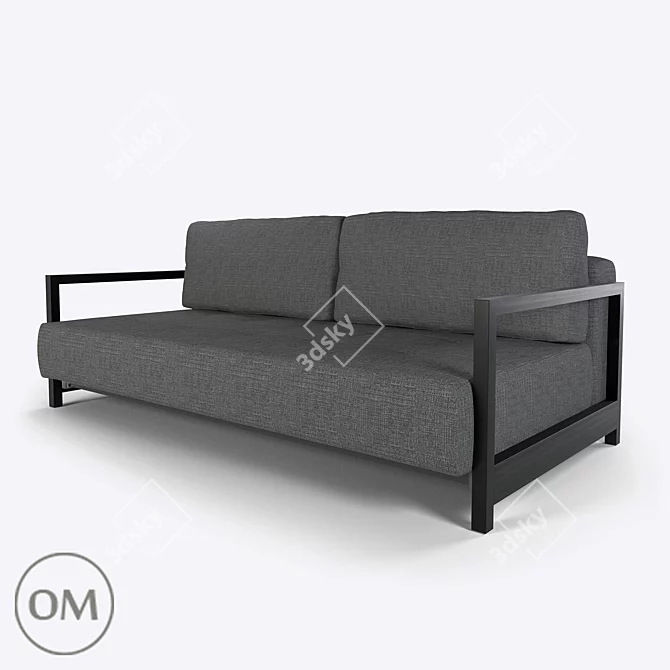 Stylish Sofa Bed with Euro Mechanism | Inger 3D model image 1