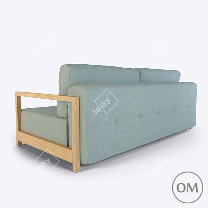 Stylish Sofa Bed with Euro Mechanism | Inger 3D model image 2