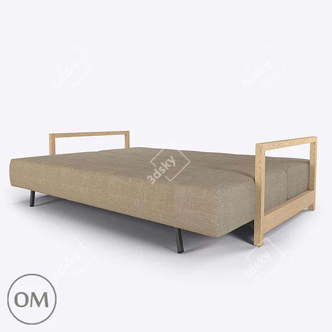 Stylish Sofa Bed with Euro Mechanism | Inger 3D model image 3