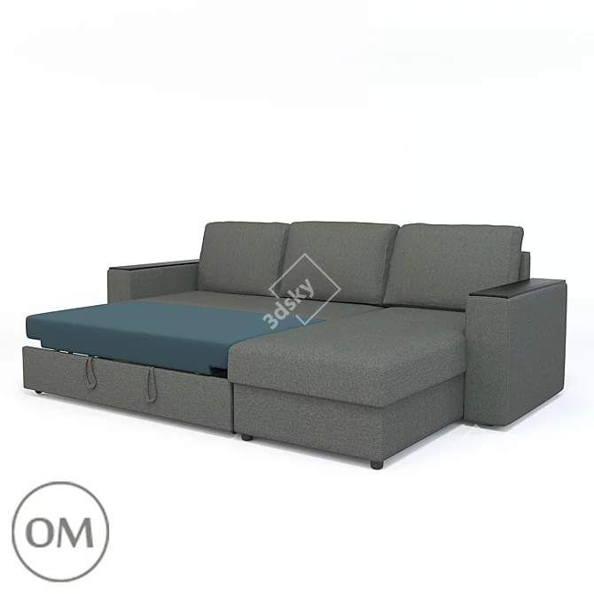 Brook Corner Sofa Bed 3D model image 2