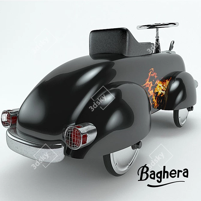 Speed Machine: Baghera's Hot Rod 3D model image 2