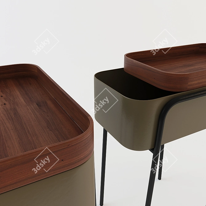 Sleek Slide Table: Ligne Roset Couliss 3D model image 2