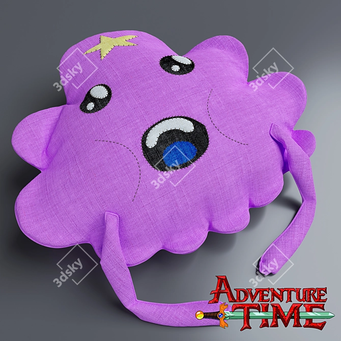 Adorable Lumpy Space Princess Plush 3D model image 1