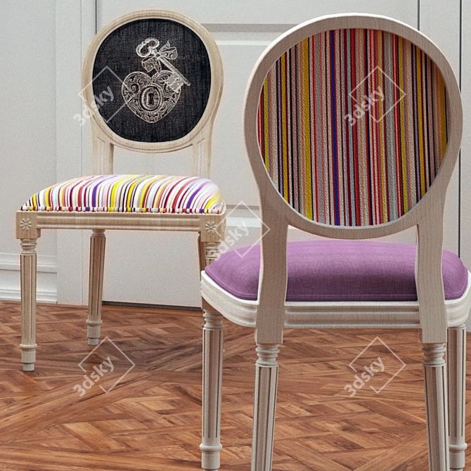 Cozy Tissue Chairs by Les Toiles 3D model image 2