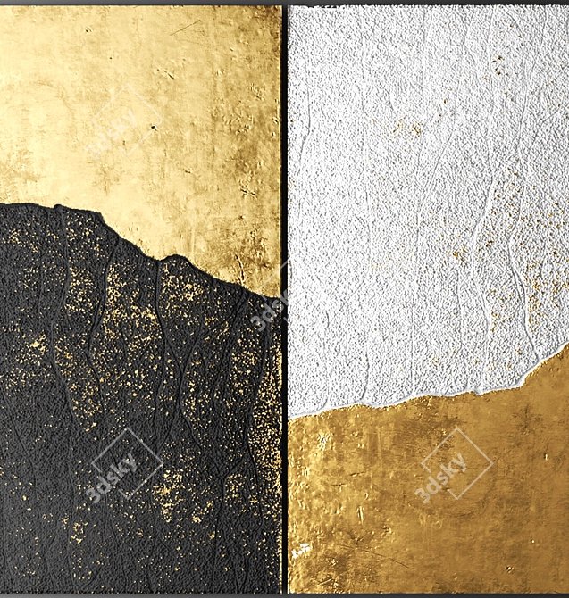 Custom 3D Wall Panel: Handcrafted Beauty 3D model image 2