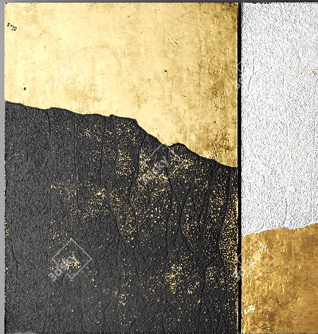 Custom 3D Wall Panel: Handcrafted Beauty 3D model image 3