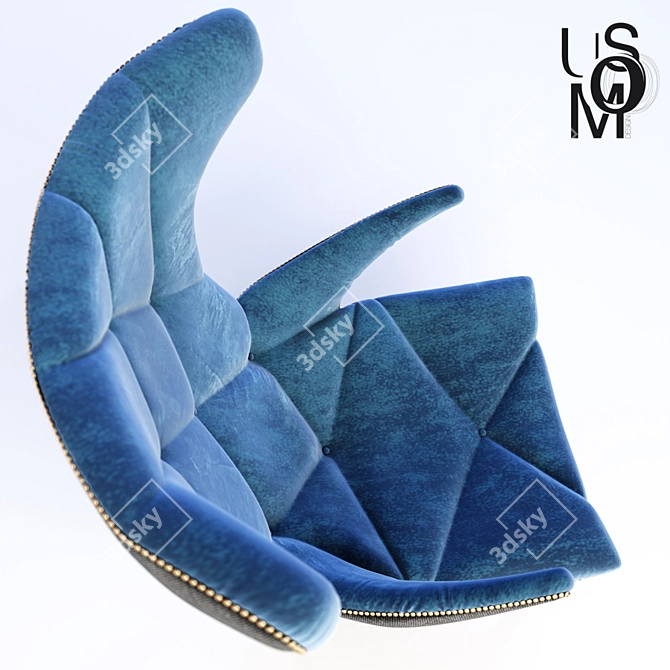 UMOS Comfort Armchair 3D model image 2