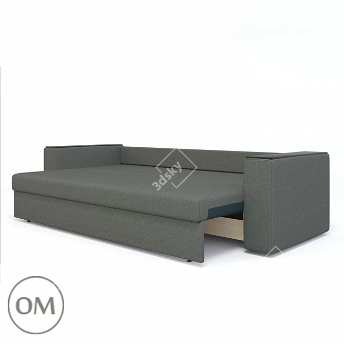 Brook 3-Seater Sofa Bed 3D model image 2