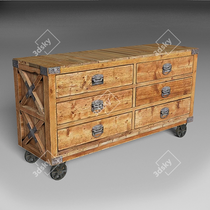 Timothy Oulton Komod Salvage 3D model image 1