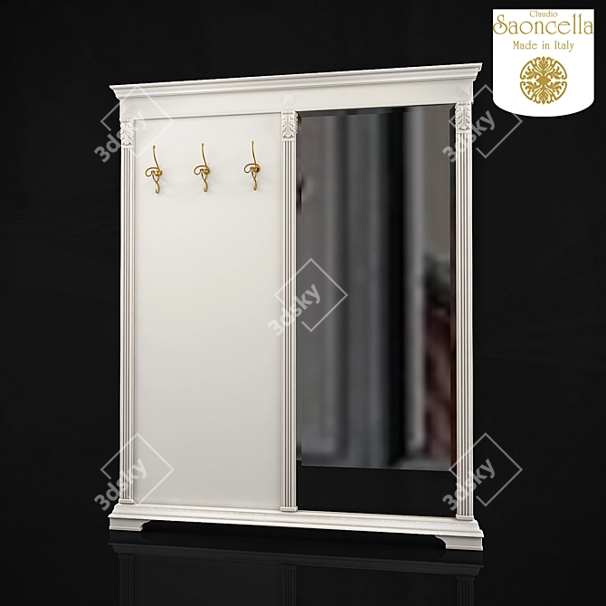 Puccini Laccato Entryway: Italian Elegance 3D model image 1