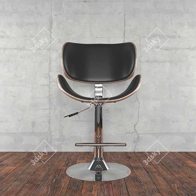 Modern Chinese Barstool - JY1076 3D model image 2