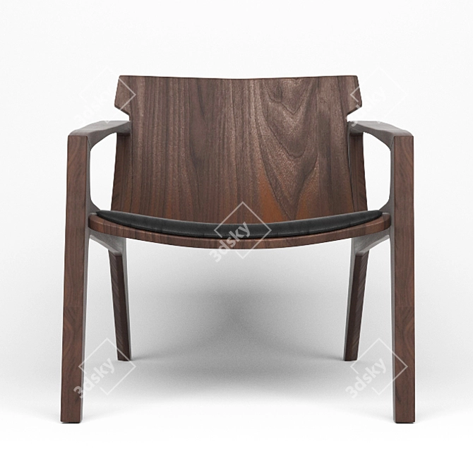 Elegant Linna Chair: A Stunning Masterpiece 3D model image 1