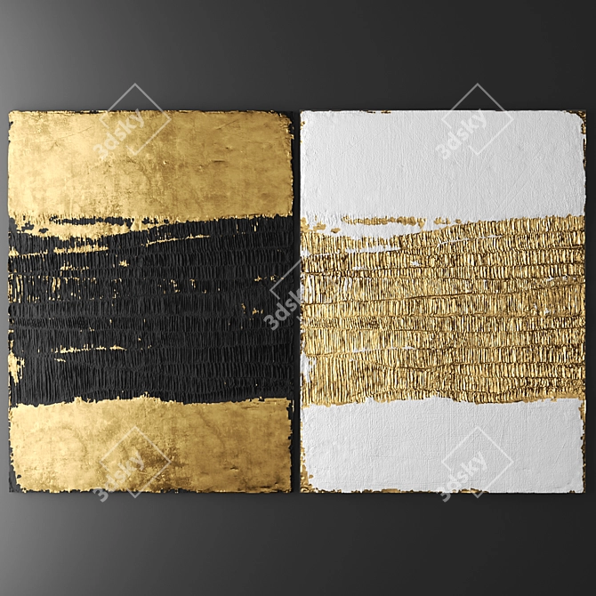 Title: 3D Panel Wall Decor 3D model image 1