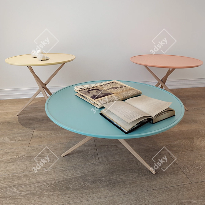 Pico Sculptures Jeux Coffee Table Set 3D model image 1