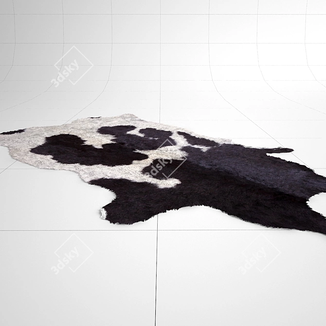 Cowhide Hair and Fur: Export-ready Modifier 3D model image 1