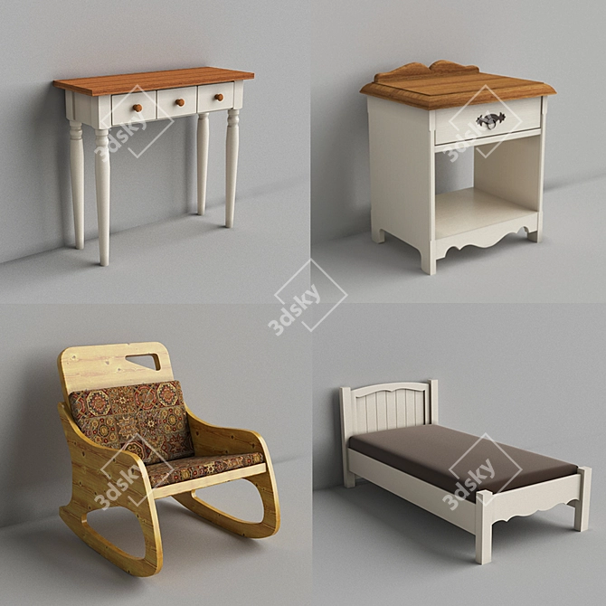 Belfan Wellige: Elegant Furniture Collection 3D model image 1