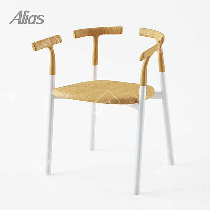 Twig 4 Chair: Japanese Design, Alias Quality 3D model image 1