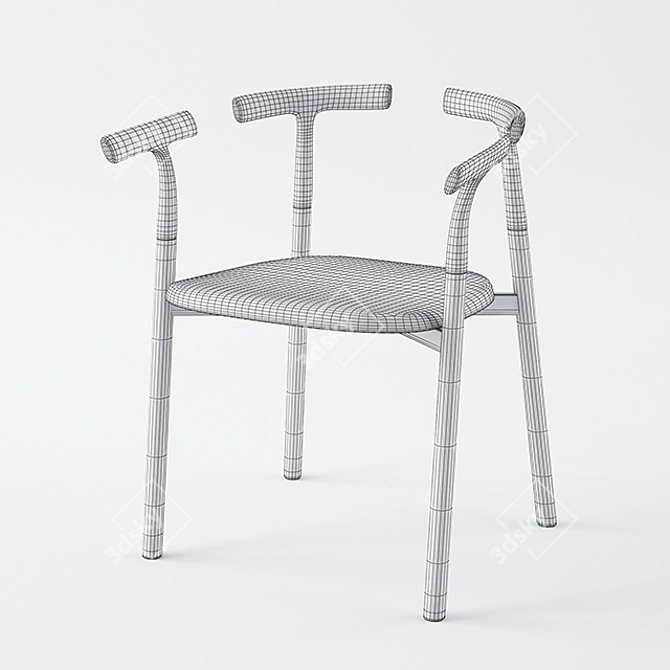 Twig 4 Chair: Japanese Design, Alias Quality 3D model image 2