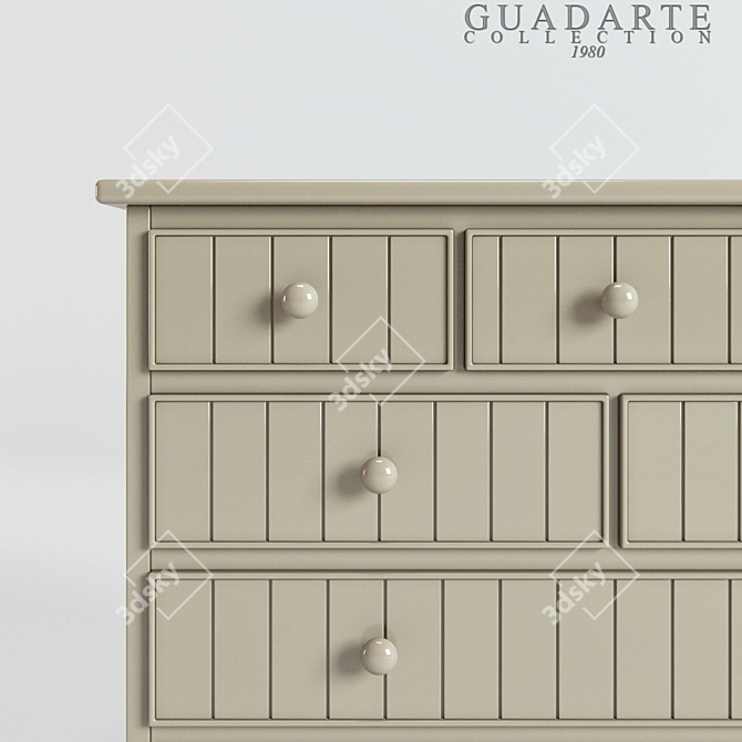 Elegant M4412 Guadarte Drawers 3D model image 2