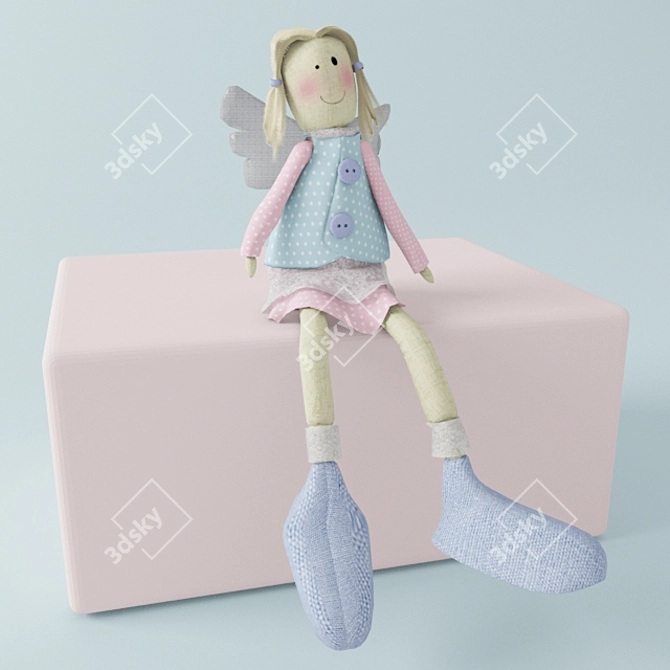 Nura the Adorable Rag Doll 3D model image 1