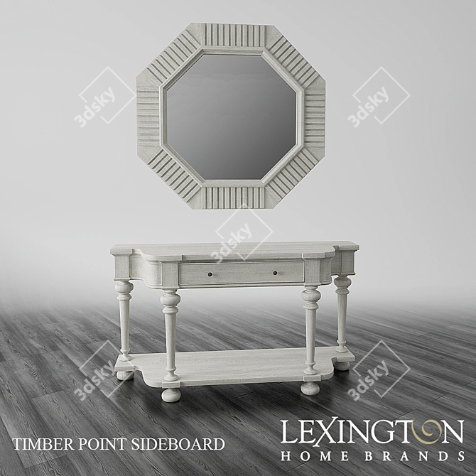 Lexington Timber Point Sideboard 3D model image 1