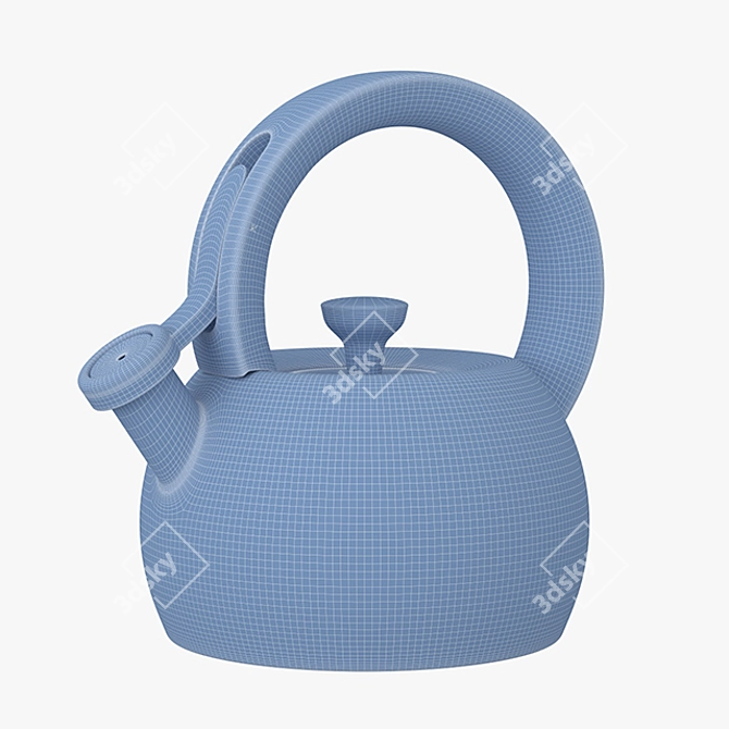 Modern Circulon Teapot Kettle 3D model image 3