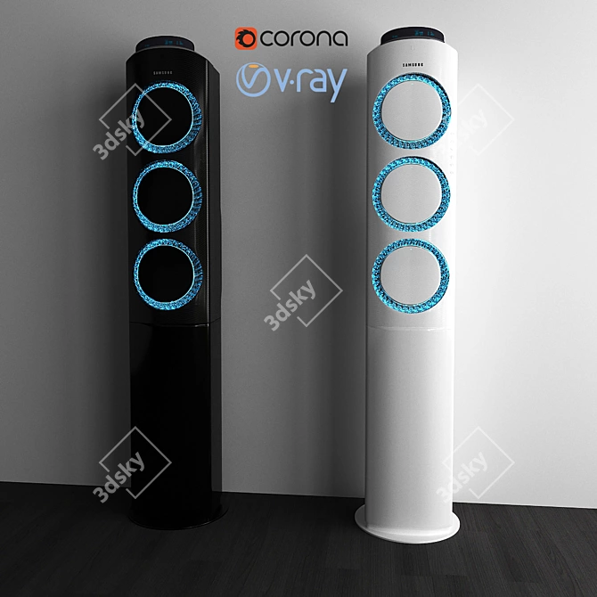 Samsung AF9000 Floor Standing Air Conditioner 3D model image 1