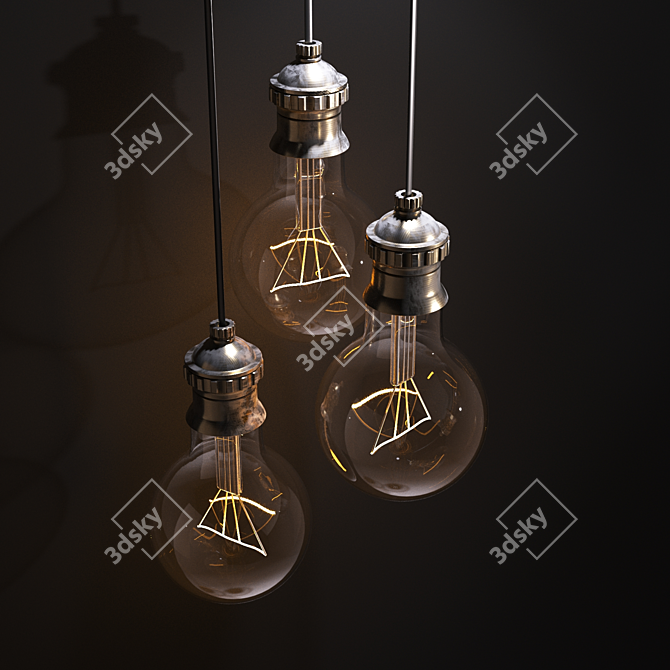 Retro Chic Lighting 3D model image 1