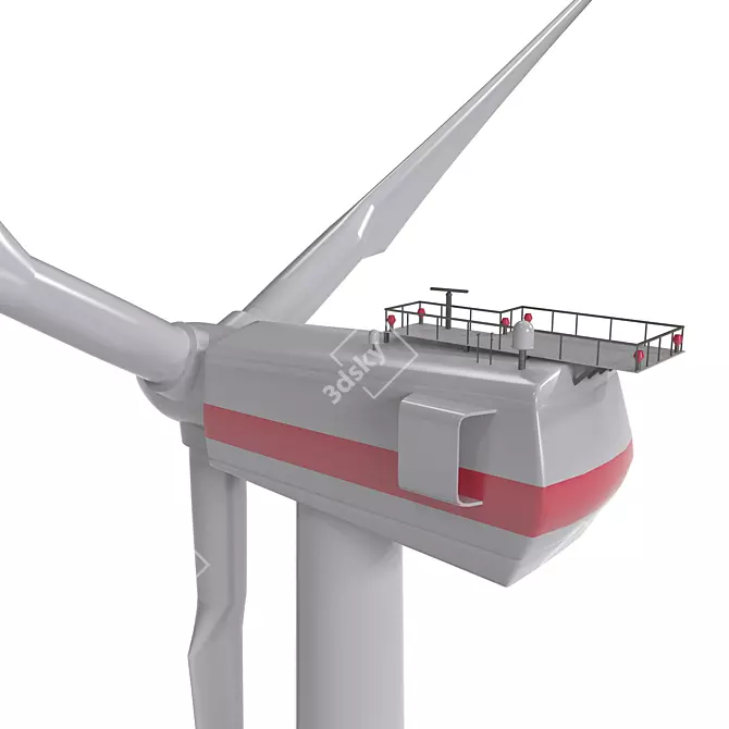 EcoPower Wind Turbines 3D model image 2