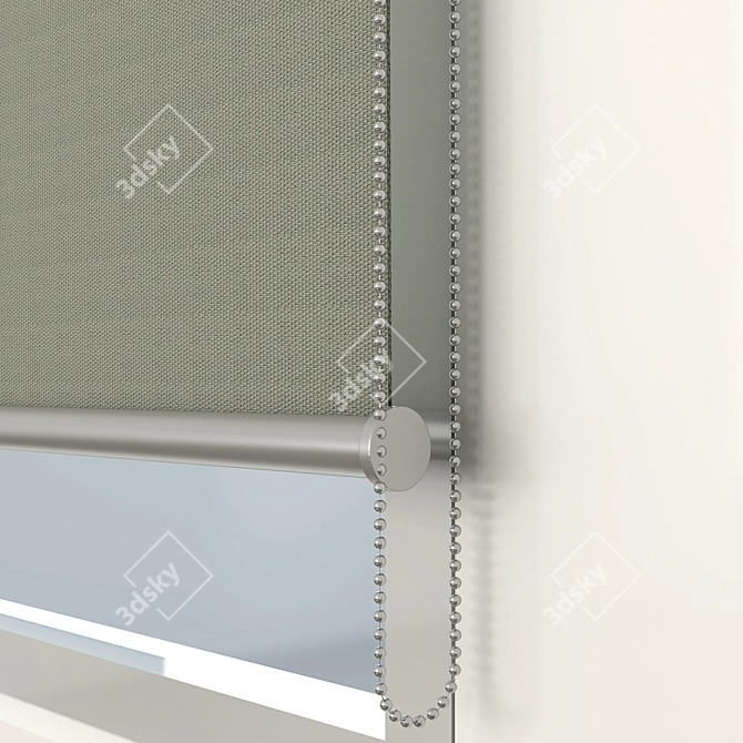 Blackout Roller Blinds 3D model image 2