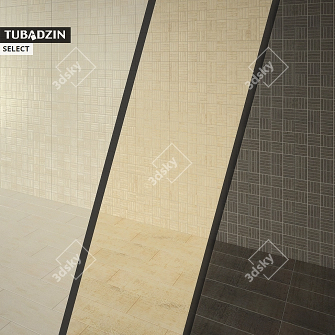 TUBADZIN SELECT: Stylish Porcelain Floor & Wall Tiles 3D model image 1