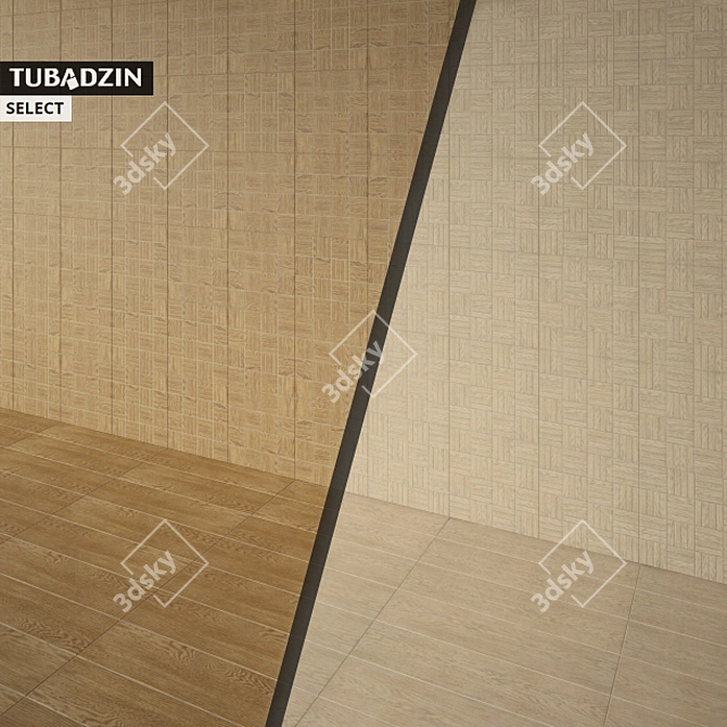 TUBADZIN SELECT: Stylish Porcelain Floor & Wall Tiles 3D model image 2