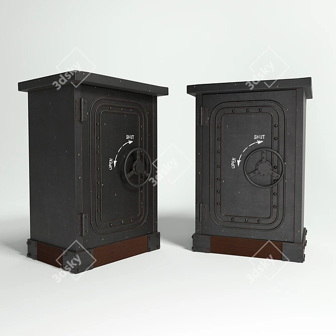 Secure Storage Chest by KARE 3D model image 2