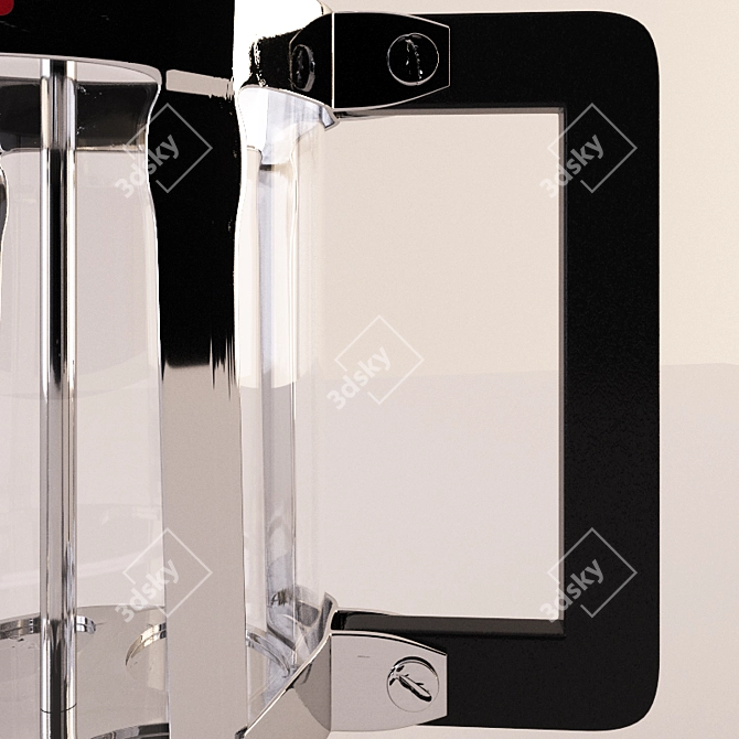 Elegant French Press for Rich Coffee 3D model image 2